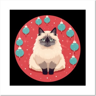 Birman Cat Xmas Ornament, Love Cats Posters and Art